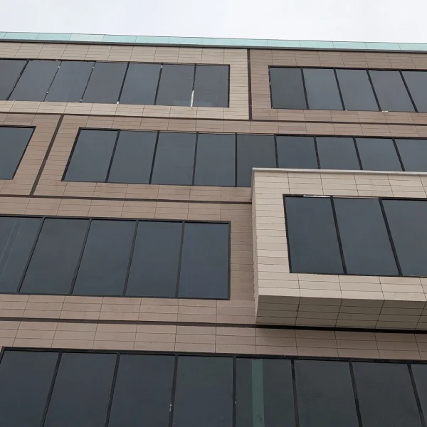 نمای کرتین وال به روش مدرن پروژه فدک مال